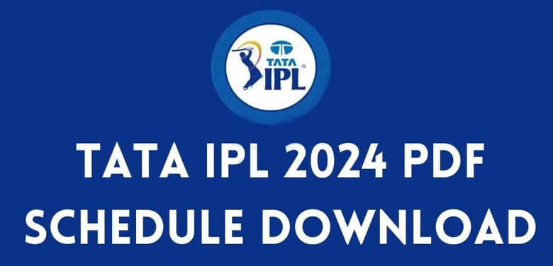 IPL 2024 Schedule PDF Download