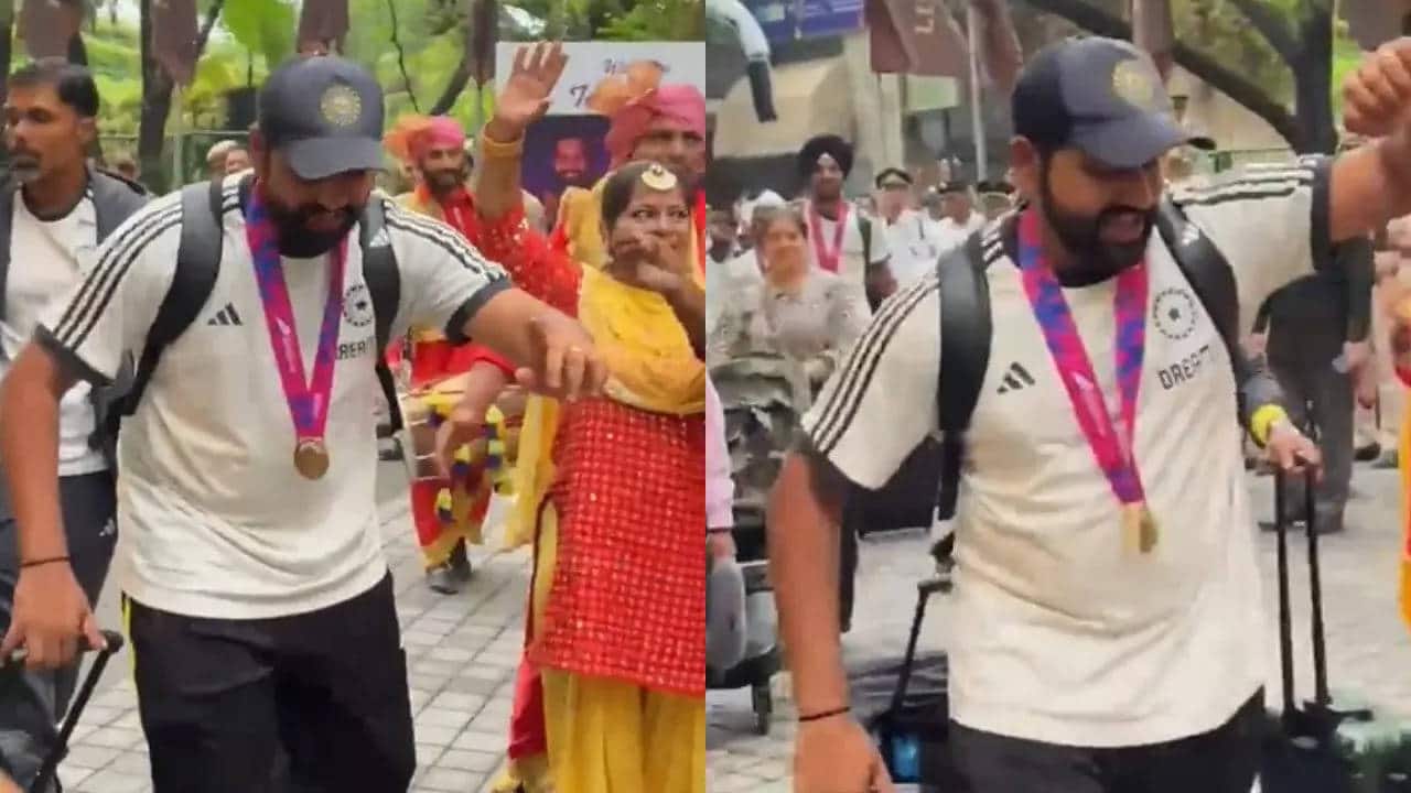 Grand welcome to the Indian cricket team