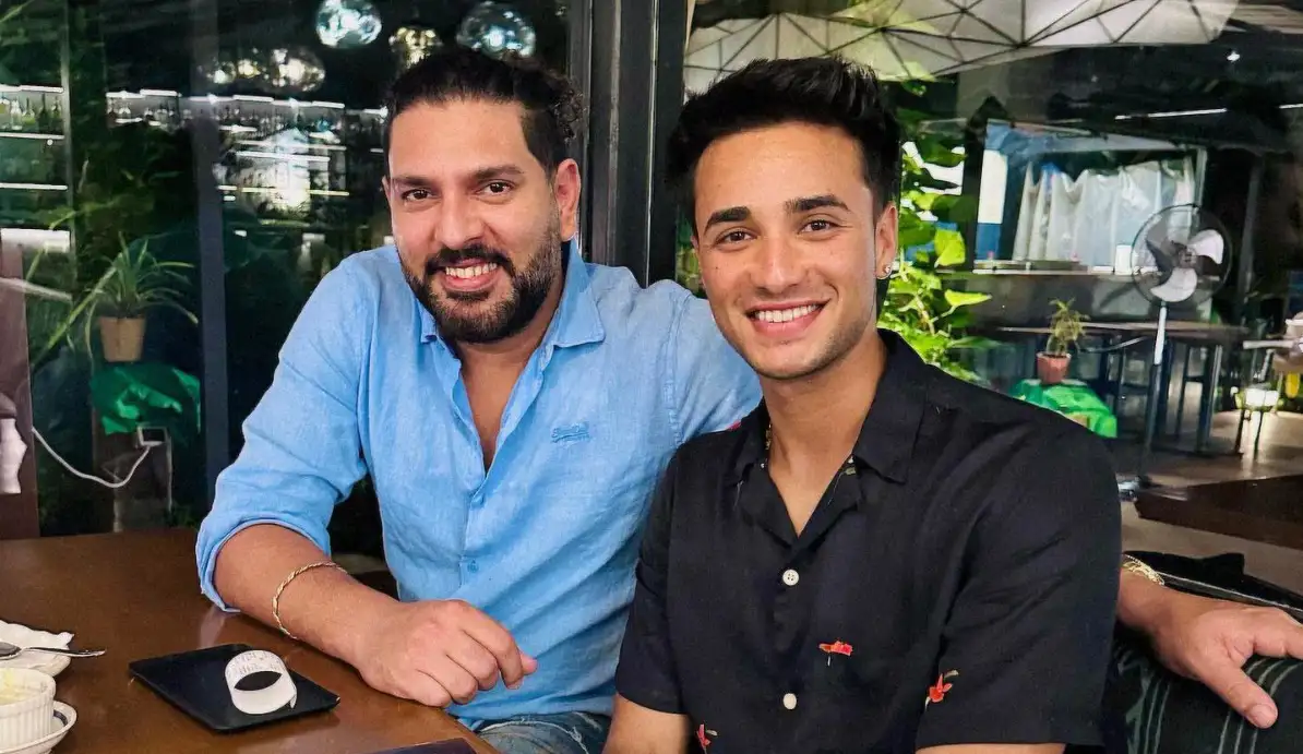 Abhishek Sharma with Yuvraj